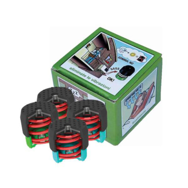Soleco Trillingsdemperset Groen 30-55KG M8 2x Groen 2x Blauw - Afbeelding 2