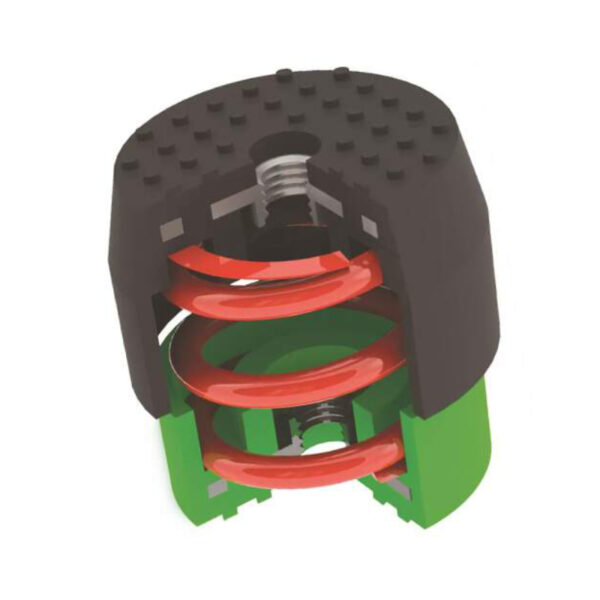 Soleco Trillingsdemperset Groen 30-55KG M8 2x Groen 2x Blauw - Afbeelding 6