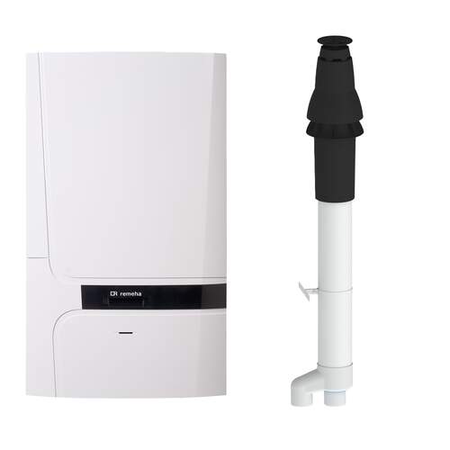 Remeha Calenta Ace-Matic 30C CW4 (80/80) + Burgerhout Skyline Dakdoorvoer