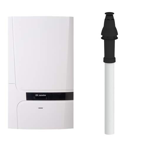 Remeha Calenta Ace-Matic 30C CW4 (CONC. 60/100) + Burgerhout Skyline Dakdoorvoer