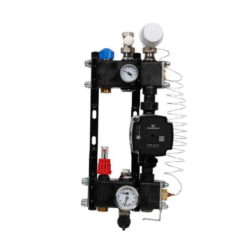 VTE Composiet 1 Groeps Verdeler + Grundfos UPM3 Pomp