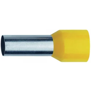 Adereindhuls 6mm2 Geïsoleerd Geel - 100 stuks