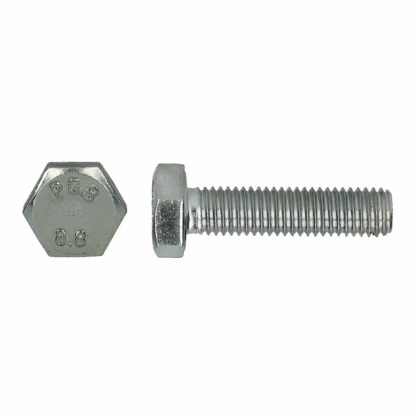 Zeskanttapbout 8.8 DIN 933 M 8x20 Zn