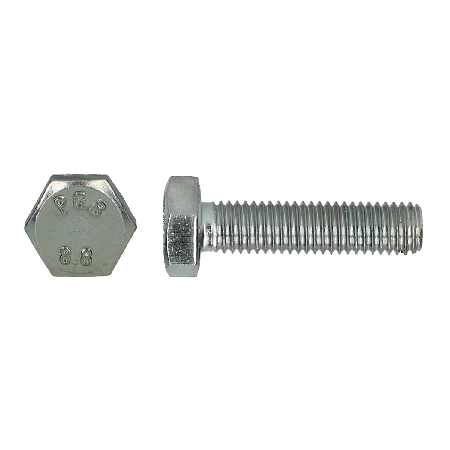 Zeskanttapbout 8.8 DIN 933 M 8x20 Zn