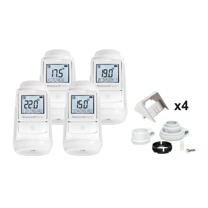 Honeywell Home Evohome Thermostaatknop HR93 M30x1.5 4 Stuks
