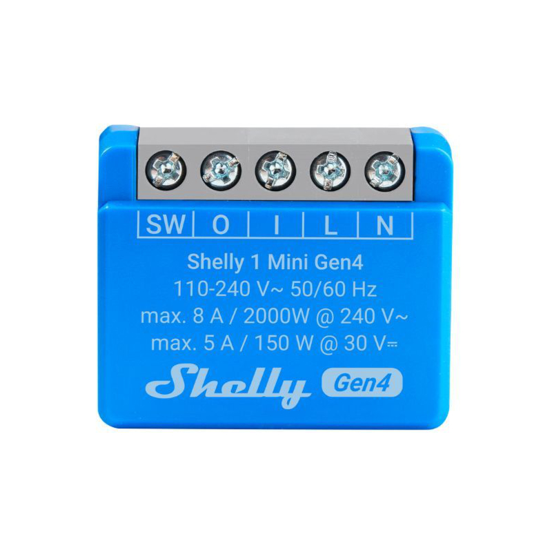 Shelly 1 Mini Gen4 Slimme Schakelaar – S4SW-001X8EU