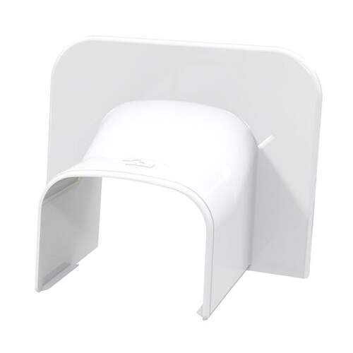 Optima Leidinggoot Eindstuk Plafond/Wand TA135 RAL9010