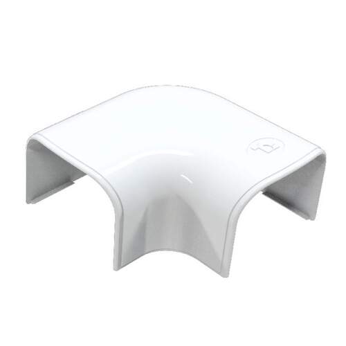 Optima Leidinggoot Platte Bocht CP135 RAL9010