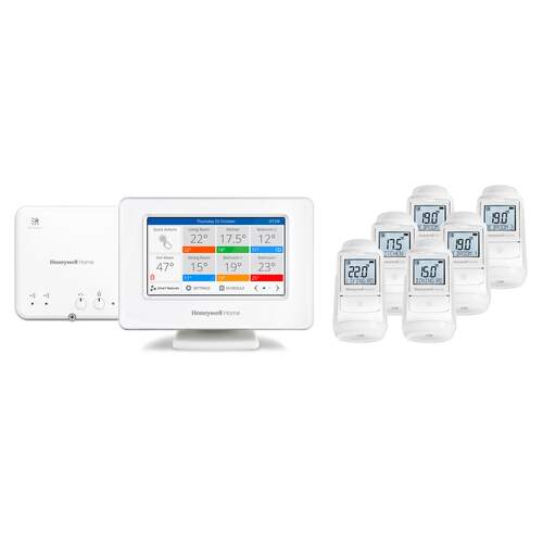 Honeywell Home Evohome 6-Zones HR93 Radiatorpakket met R9H Stuurmodule - ATP936GM4016