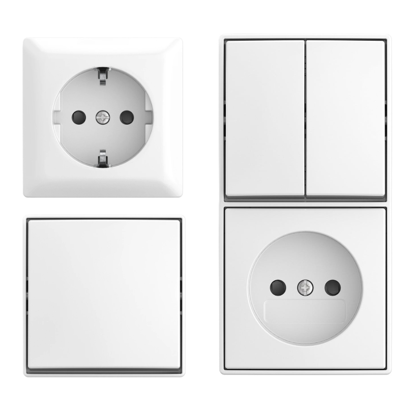 Busch-Jaeger Opbouw Wit