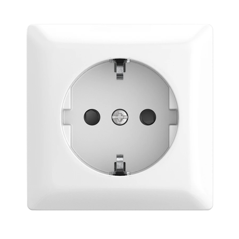 Busch Jaeger Opbouw Wandcontactdoos 1V met Randaarde KV Alpine Wit