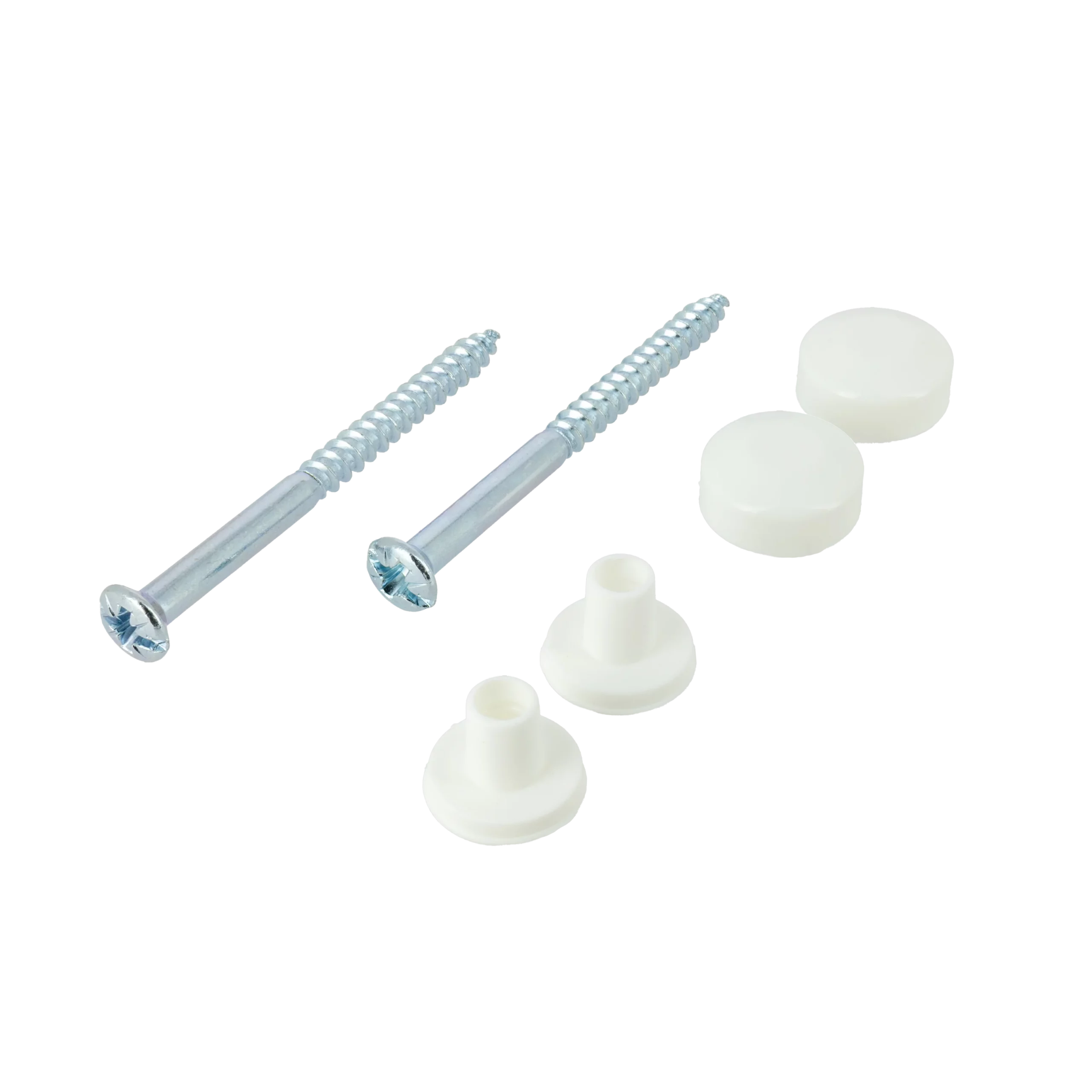 BONFIX WC bevestigingsset  6 x 70 LK  (DIN 7995) wit 1set.