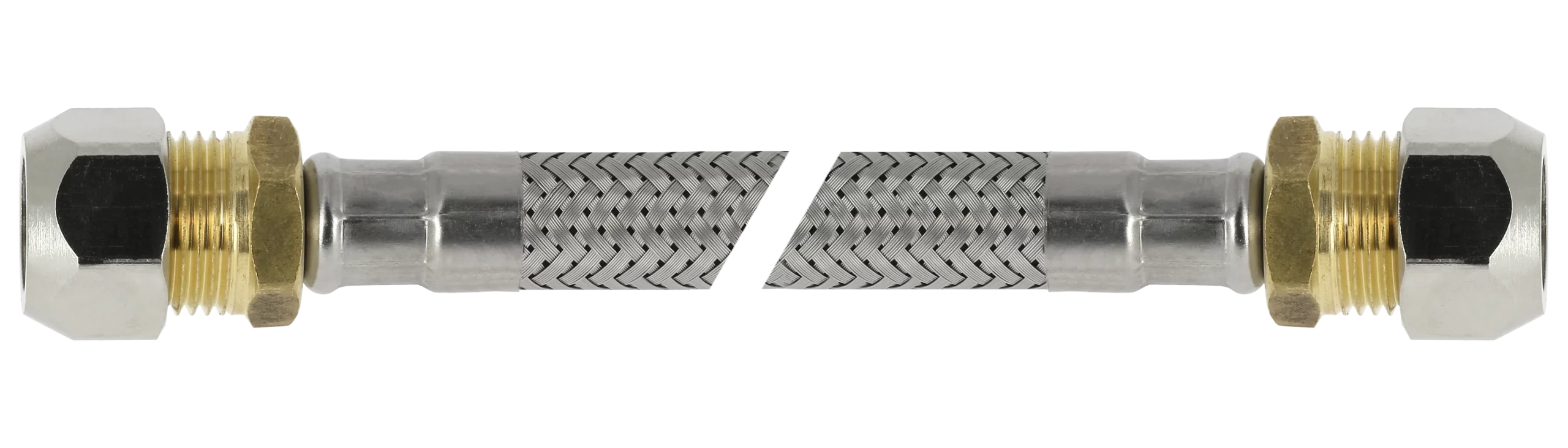 BONFIX Blister RVS Flexibele slang 20 cm 10 mm x 12 mm knel