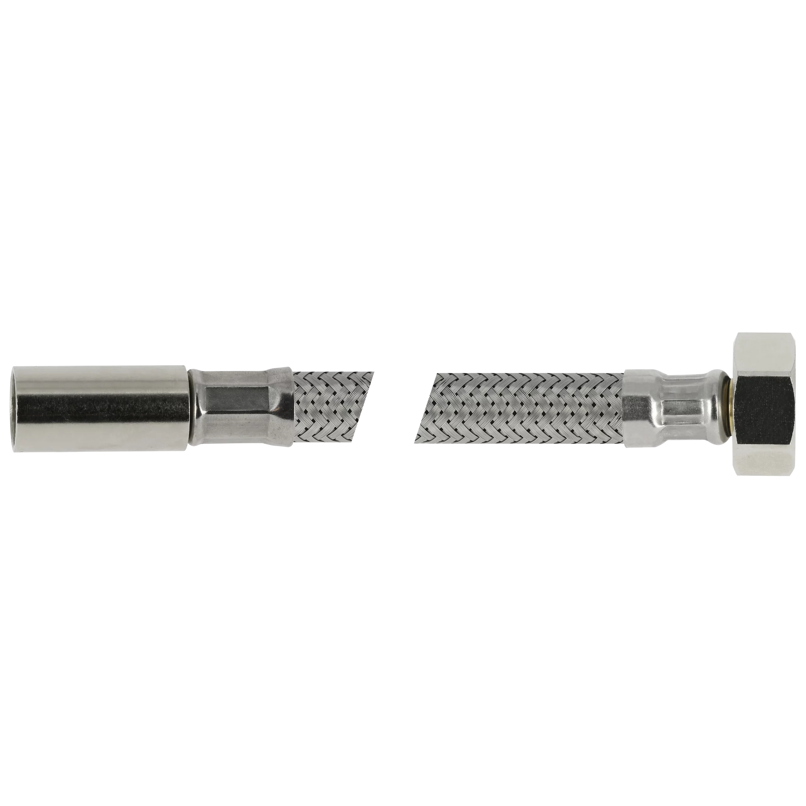 BONFIX Blister RVS Flexibele slang 20 cm 1/2" bi x Ø10 mm