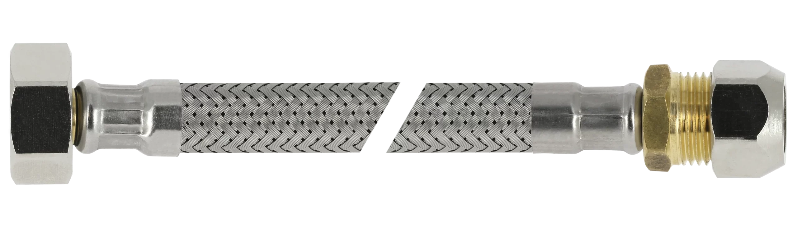 BONFIX Blister RVS Flexibele slang 20 cm 3/8"bi x 12 mm knel