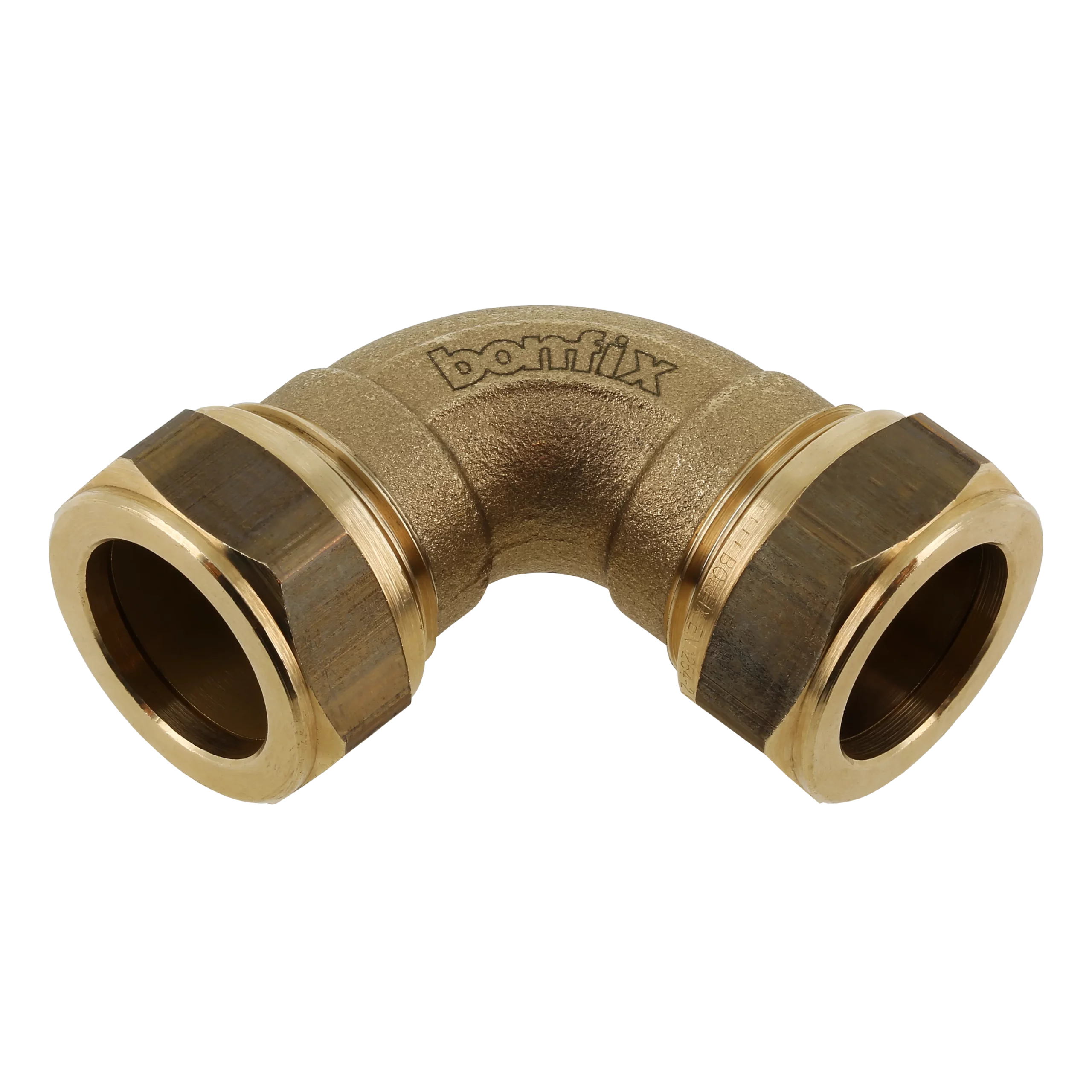 BONFIX Knel messing bocht 90° 15 x 15 mm 1st