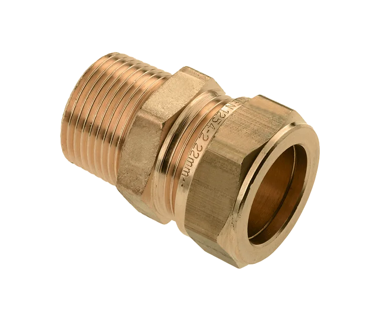 BONFIX Knel messing puntstuk 3/4" bu.dr. x 14 mm