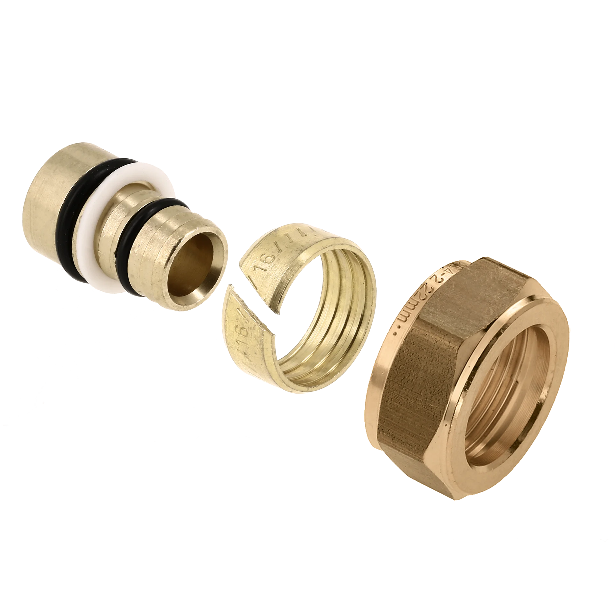 BONFIX Verloopset ø20x2,0 Alu-pers x 22 knel 2st