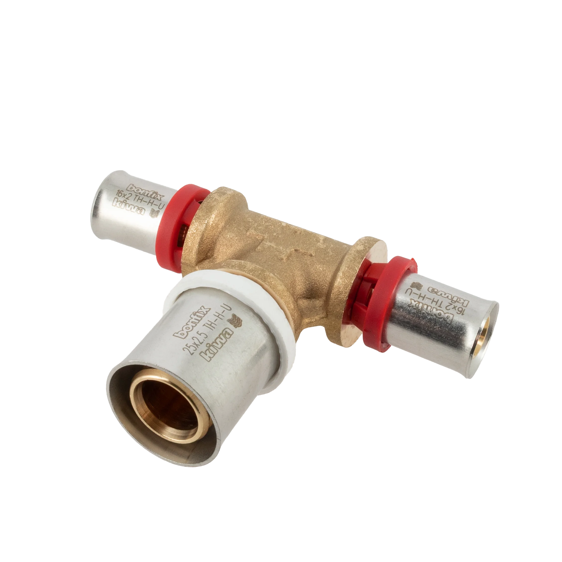 BONFIX Alu-pers verloop T-stuk 16 x 25 x 16 mm 1st.