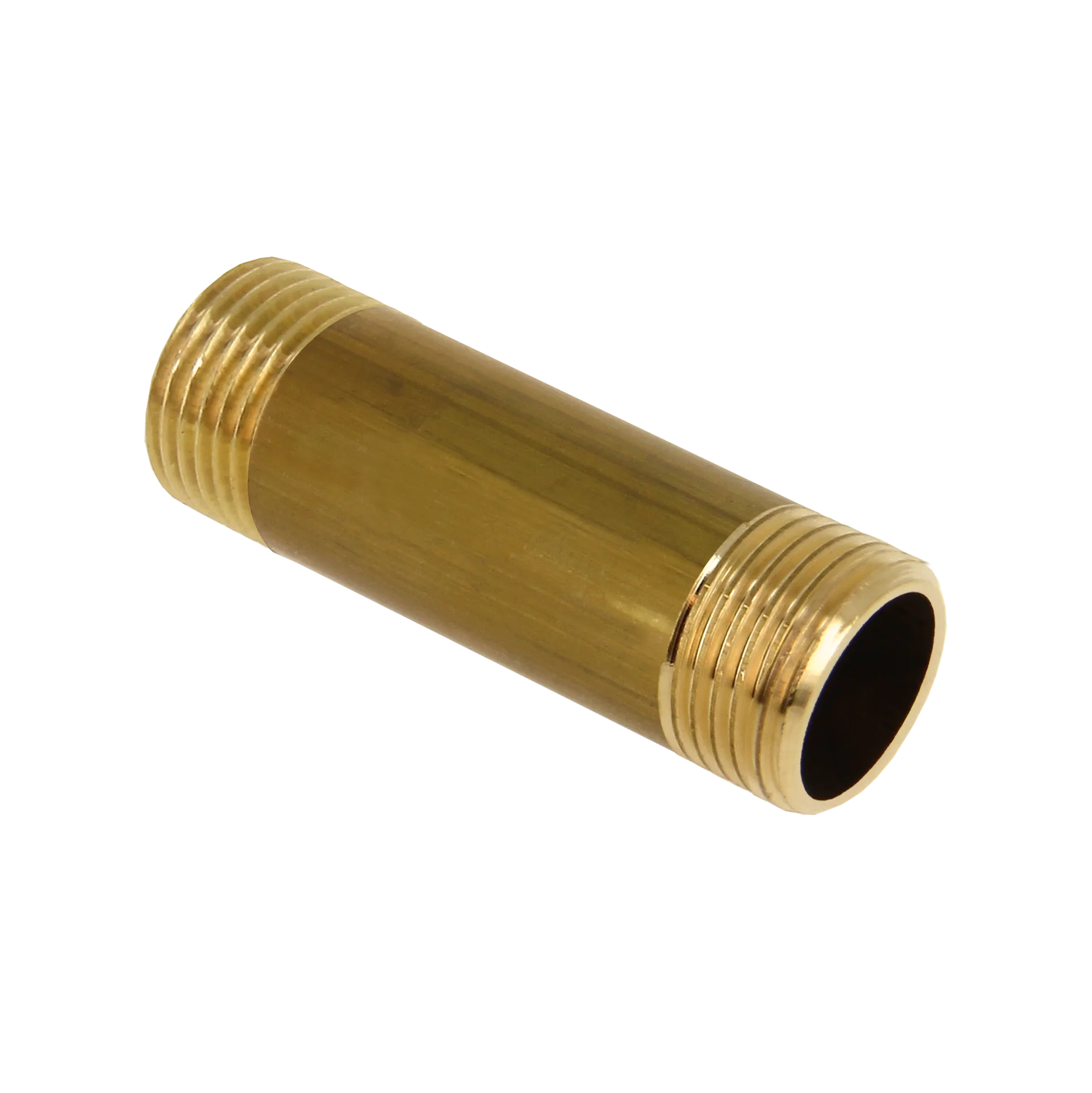 BONFIX Draad messing pijpnippel  1 1/4" x 100 mm