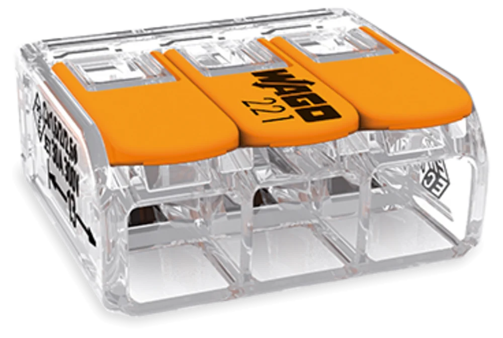 Wago Lasklem 221-613 3-voudig 0.5-6mm2 (30 Stuks)