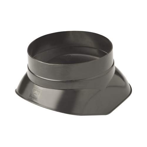 Ubbink Rolux Scharnierkap 4G/5G 125 mm PP zwart