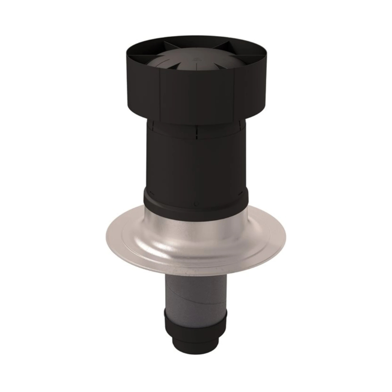 Ubbink Ventus Dakdoorvoer 150-160 Zwart