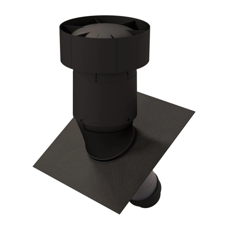 Ubbink Ventus Dakdoorvoer 15-55° 150-160 Zwart