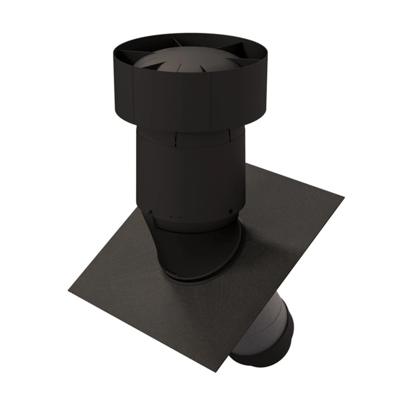 Ubbink Ventus Dakdoorvoer 15-55° 180-200 Zwart