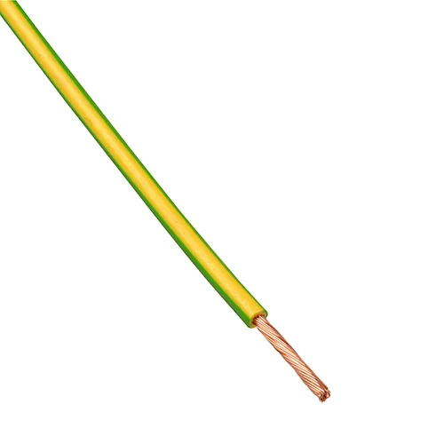 Montagesnoer Soepel H07V2-K 6MM2 90GR Groen/Geel  - 100 Mtr