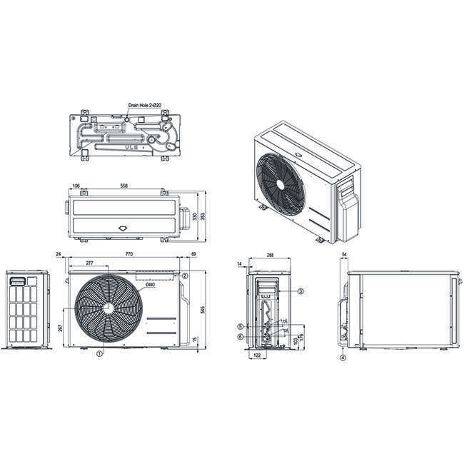 LG ARTCOOL AI AIR MAT ZWART Airco R32 2,5 kW Dual Inverter Set - WiFi - Afbeelding 5