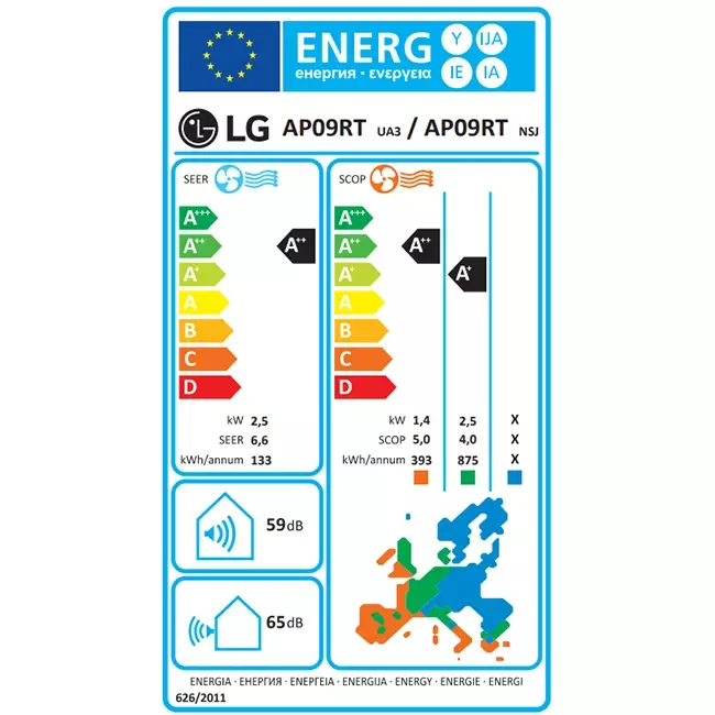 LG Air Purifying Inverter airco R32 2,5 kW Set - WiFi - Afbeelding 2