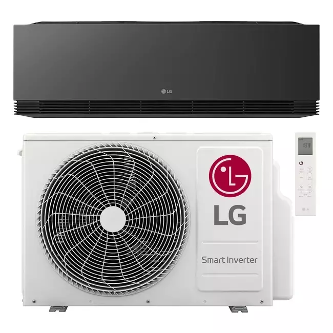 LG ARTCOOL AI AIR MAT ZWART Airco R32 2,5 kW Dual Inverter Set - WiFi