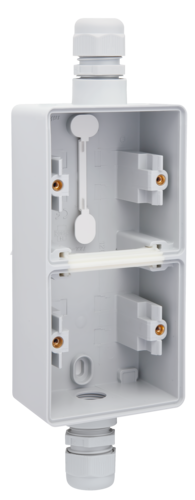 Niko Hydro Opbouwdoos 2V Vert. +2X M20 Wartel Doorvoer 2Kant