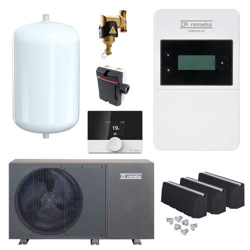 Remeha Confida 10 Warmtepompset 4 kW - Monoblock + Toebehoren