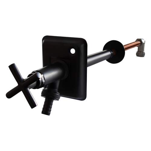 Comfort Line Gevelkraan Deluxe 15 x 1/2" Vorstvrij - Zwart