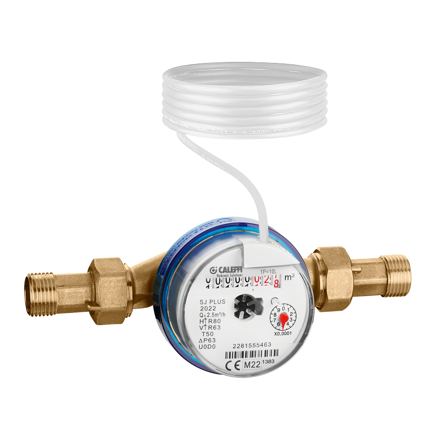 Caleffi Volumeteller Koud Water 3/4" K=10
