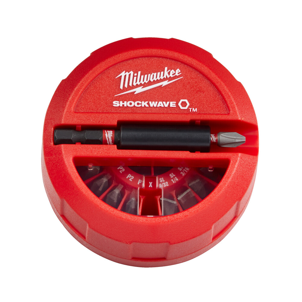 Milwaukee® Bitset 15-Delig Puck +Magneethouder