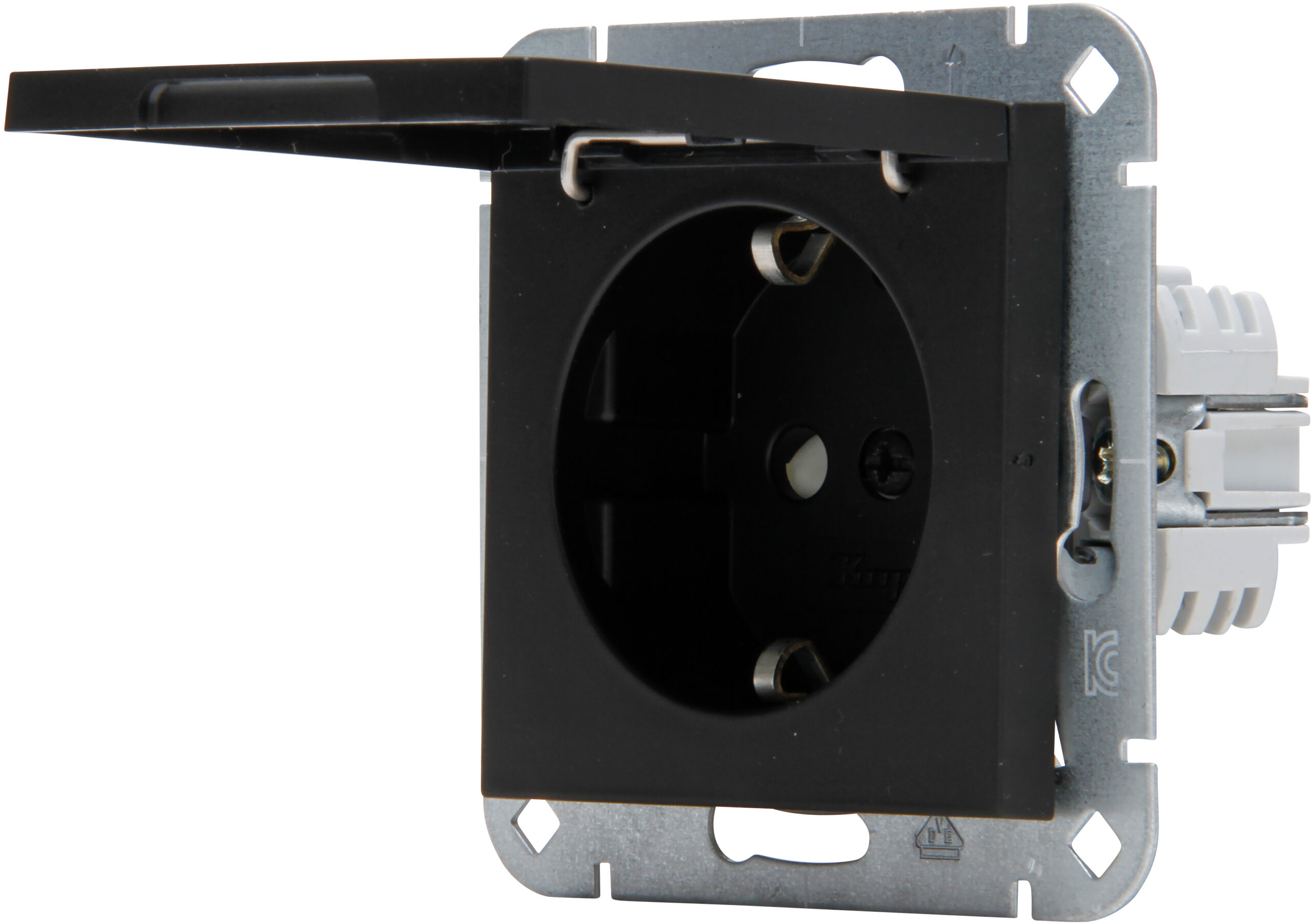 Kopp Hk07 - Wcd 1V Ra Sh Ip44 Klapdeksel Mat Zwart