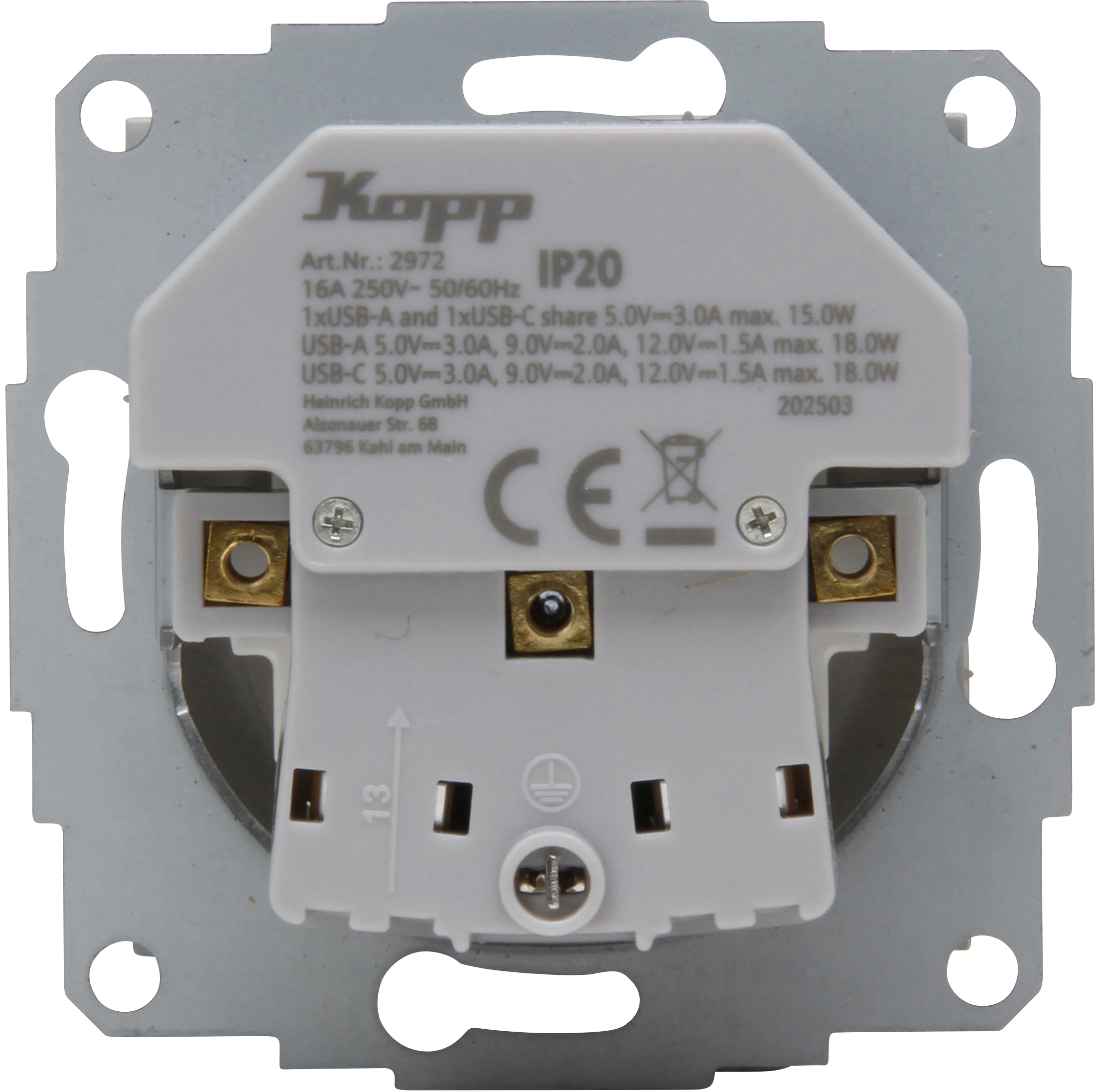 Kopp Hk07 - Wcd Ra 1V + Usb A+C Helder Wit 3400Ma - Afbeelding 2