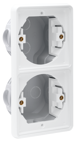 Niko Hydro Wd Inbouwkader 2V Verticaal Wit
