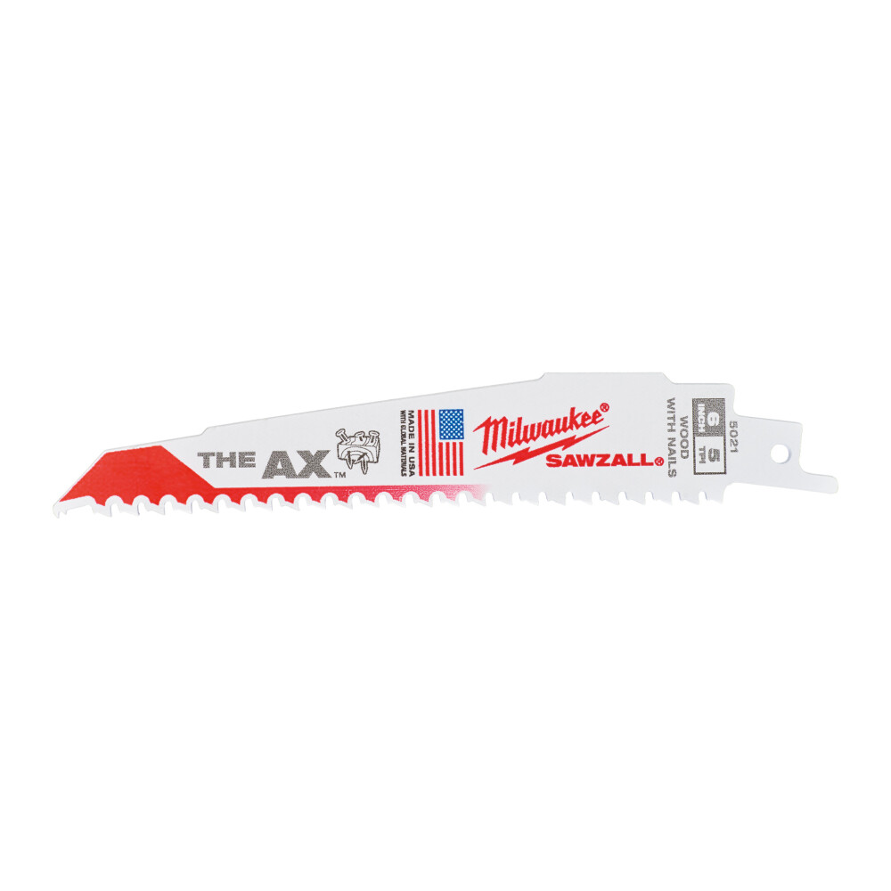 Milwaukee® Reciprozaagblad Sawzall Hout The Ax 150 Mm 5-Tpi (5 Stuks)