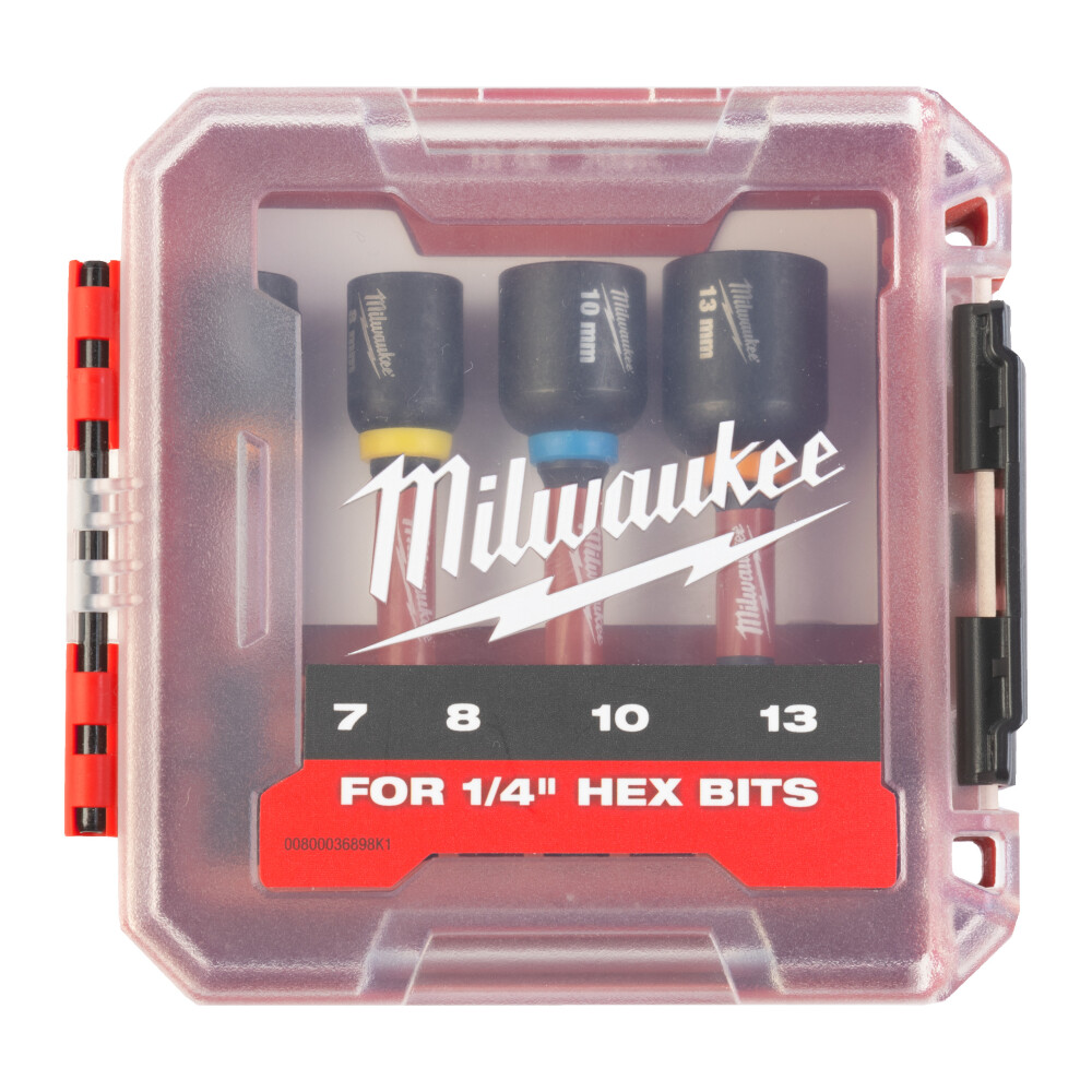 Milwaukee® Shockwave Magnetische Moeraandraaier Doppen Set Packout 7/8/10/13