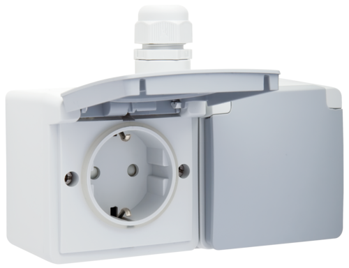 Niko Hydro Wd Wcd Ra 2V Horizontaal - Insteek Grijs