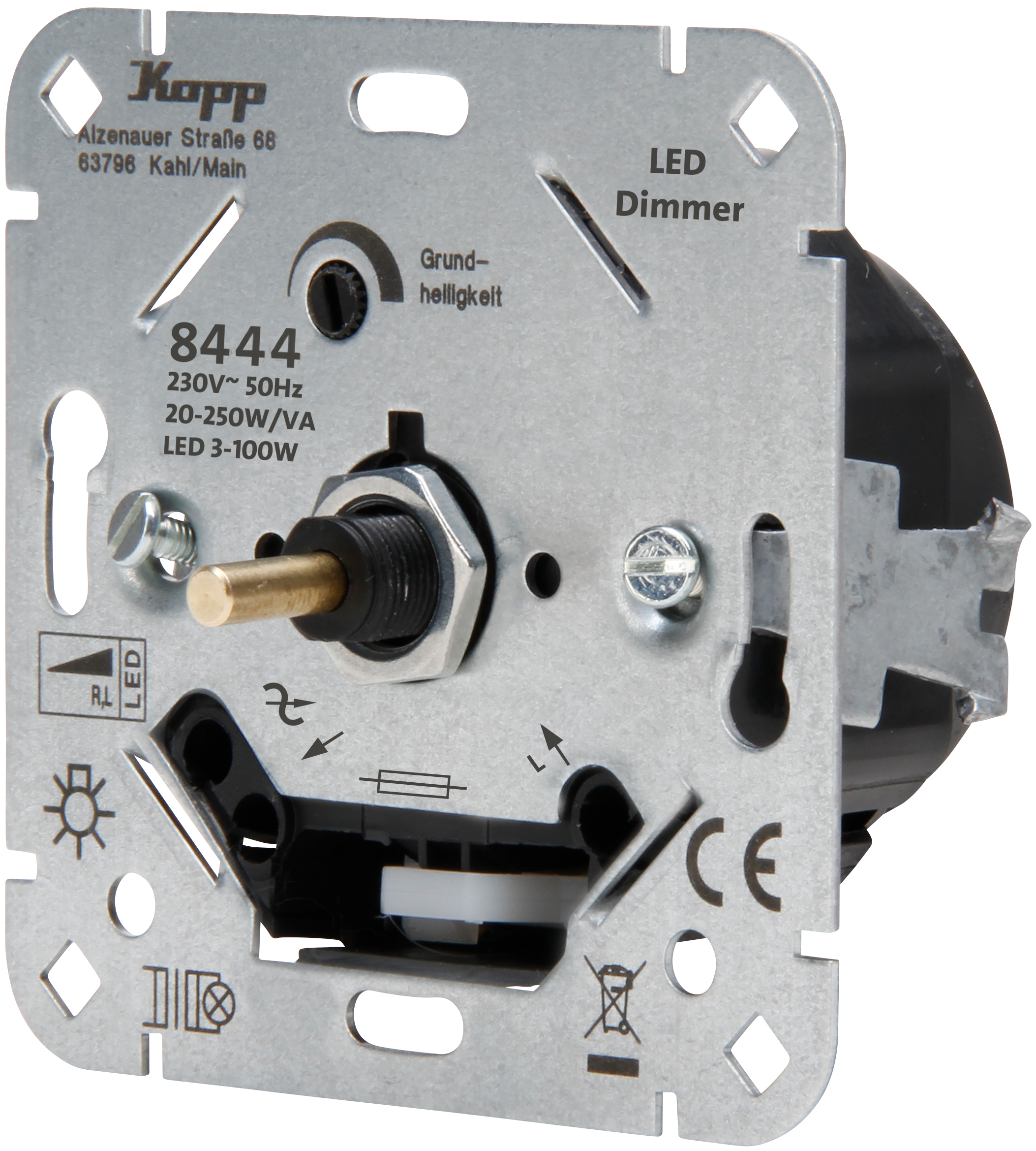 Kopp Sokkel Dimmer Led 3-100W, Halogeen 20-250W - Afbeelding 7