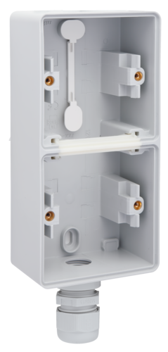 Niko Hydro Opbouwdoos 2V Verticaal + M20 Ingang + Wartel