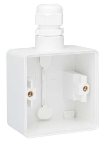 Niko Hydro Opbouwdoos 1V + 1 M20 Ingang + Wartel Wit