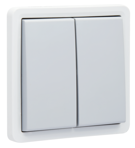 Niko Hydro Wd Serieschakelaar 1V 10A/250V - Schroef Grijs