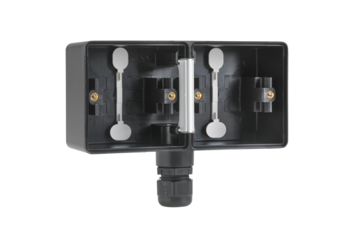 Niko Hydro Opbouwdoos 2V Hori. + M20 Ingang + Wartel