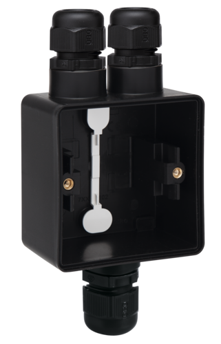 Niko Hydro Opbouwdoos 1V + 3 M20 Ingangen + Wartel Zwart